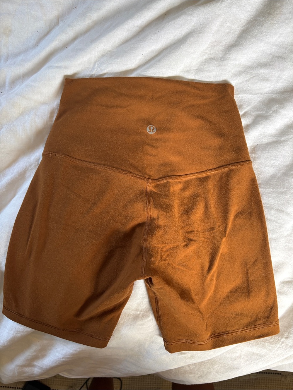 lululemon athletica High-Rise Bike Shorts — Rust Orange